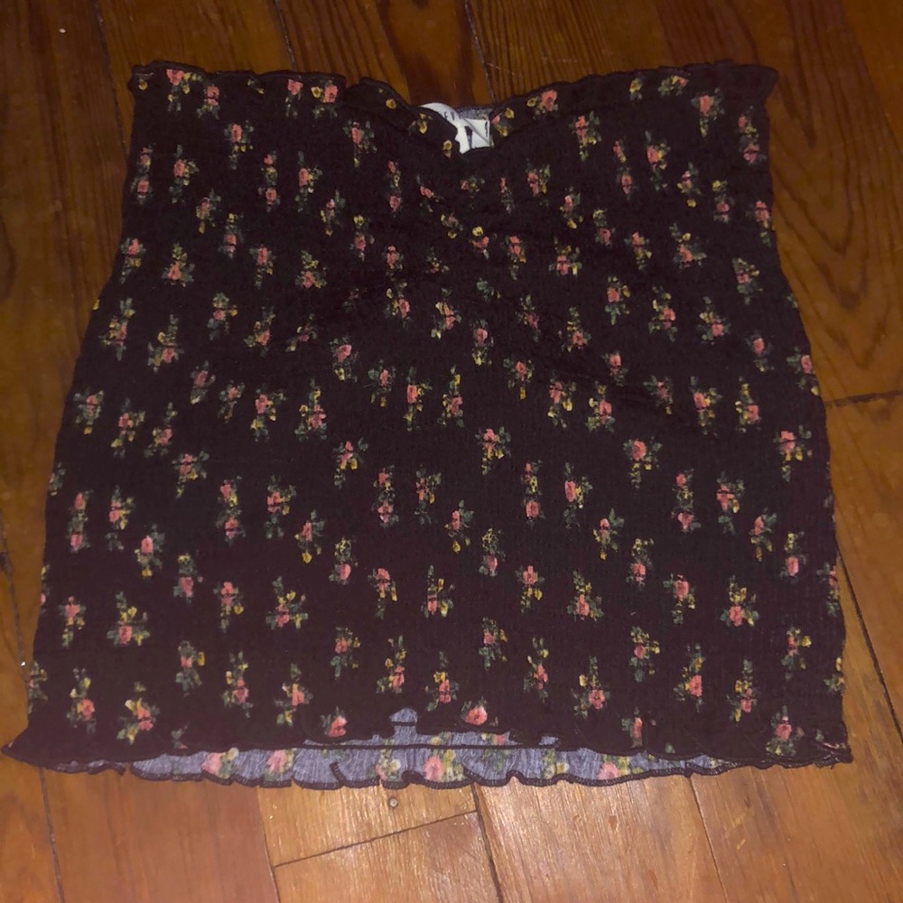 Floral tube top